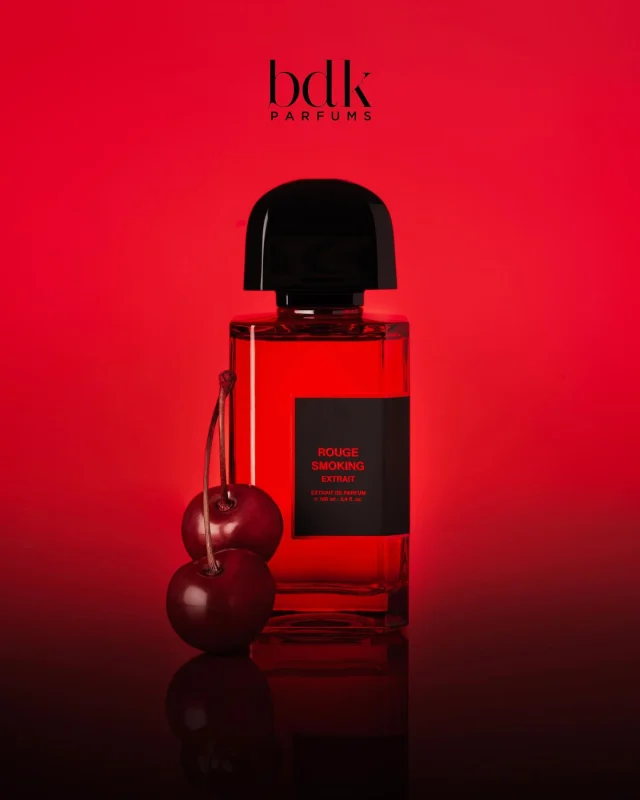 BDK Parfums is delighted to announce the launch of Rouge Smoking Extrait, offering a more intense, and sensual version of the original and much-loved scent. Inspired by the vibrant Pigalle district in Paris, BDK Parfums Rouge Smoking Extrait also pays homage to the heritage of Parisian haute couture by reinventing the original accord.
 
In line with the original fragrance, Rouge Smoking Extrait evokes passion and seduction. An amber, fruity fragrance that blends the luscious sweetness of Napoleon cherry with the enchanting richness of vanilla and tonka bean. Concentrated at 30%, its fruity, amber, and cherry accord notes are reimagined into an even more textured and elegant version. A velvety and addictive trail, where black vanilla absolute, tonka bean, and white musks amplify, leaving an exquisite and captivating imprint on the skin.
 
Exclusively available at Selfridges from 24th October and other retailers from 1st December.